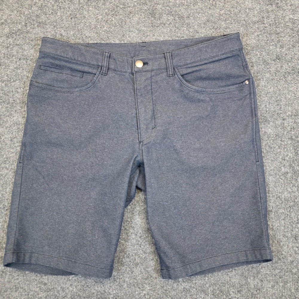 Lululemon ABC Slim Shorts Mens 32 Gray Tech Canvas Casual Golf
